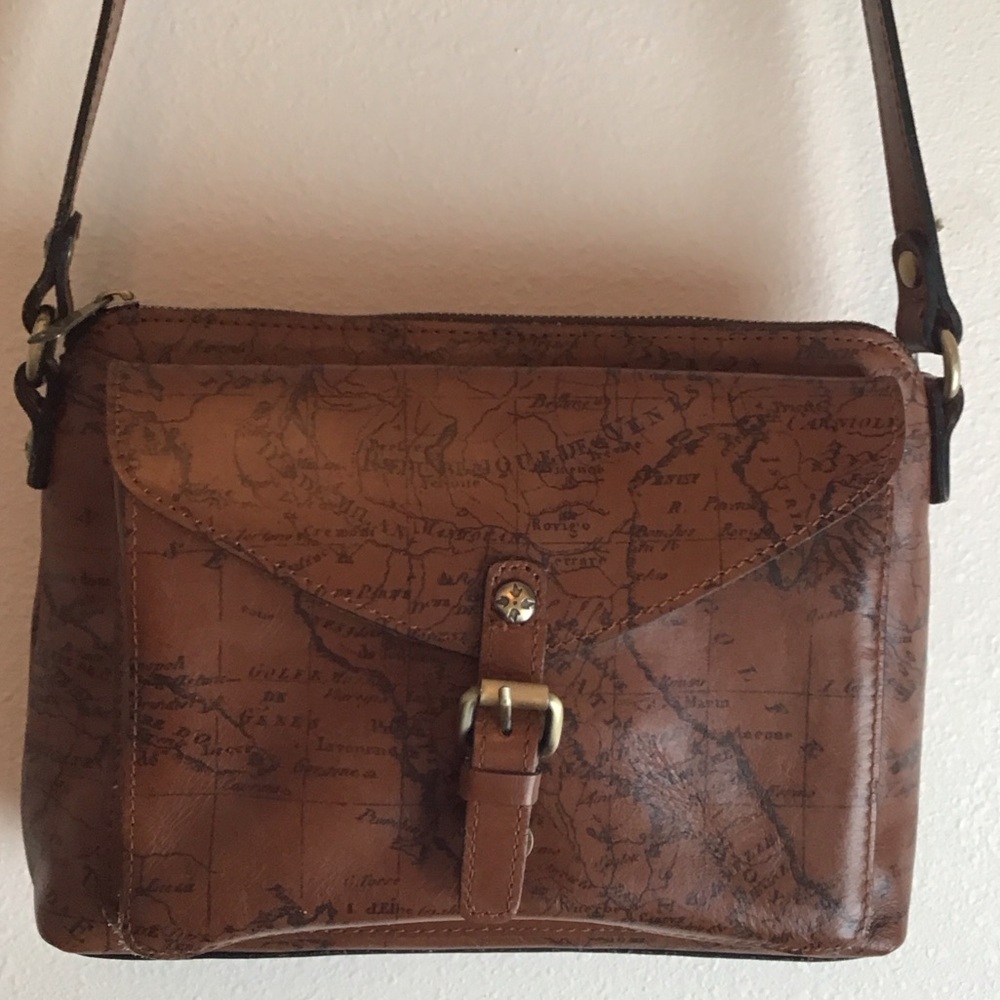 ✔️Patricia Nash Map Brown Crossbody Bag - Picture 3 of 10